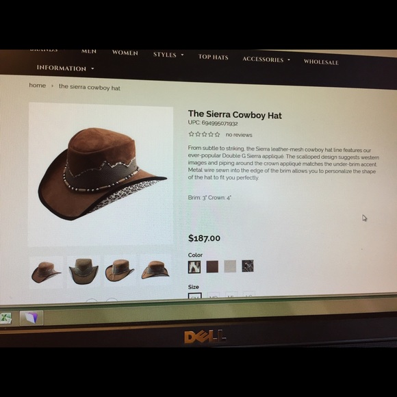 Walkabout Sierra Leather-Mesh Cowboy Hat main image 4